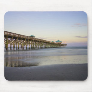 Evening Peace On Folly Beach Mouse Mat