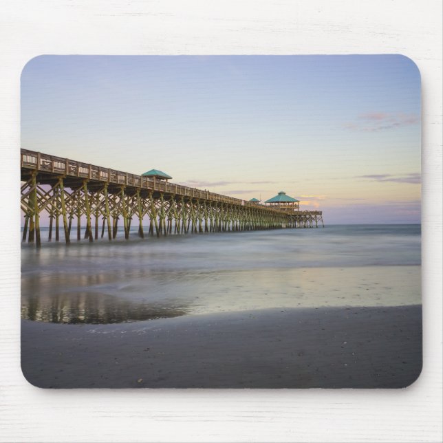 Evening Peace On Folly Beach Mouse Mat (Front)