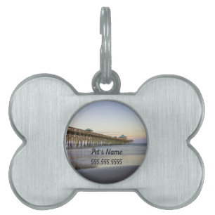 Evening Peace On Folly Beach Pet ID Tag