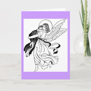 Evening Prayer Angel Greeting Card