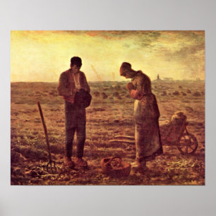 Evening Prayer by Jean-Francois Millet Poster