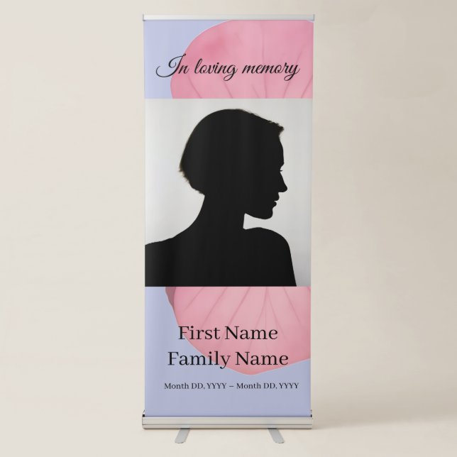Evening primrose memorial  retractable banner (Front)