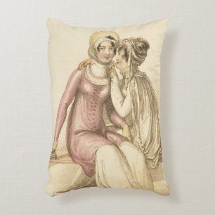 Evening, promenade or sea beach costumes, fashion decorative cushion