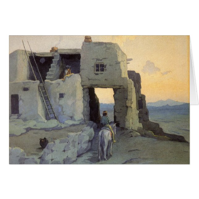 Evening, Pueblo of Walpi by Marion Kavagh Wachtel (Front Horizontal)