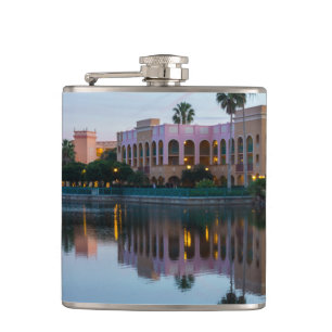 Evening Resort Reflections Hip Flask