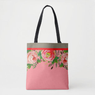 Evening Rose Blush Tote Bag