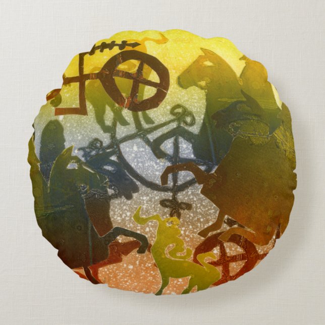 Evening Round Cushion (Front)