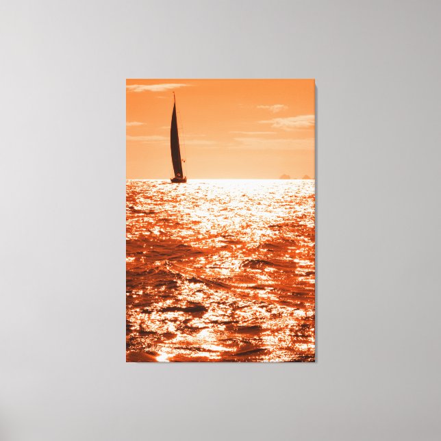 EVENING SAIL 32x48 Canvas Print (Front)