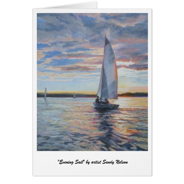 "Evening Sail" by artist Sandy Nelson (Front)