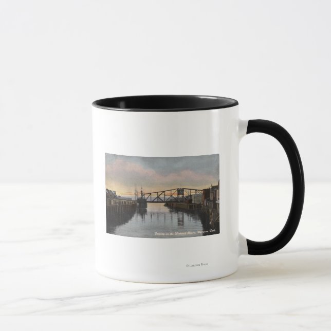 Evening Scene on Wishkah River Mug (Right)