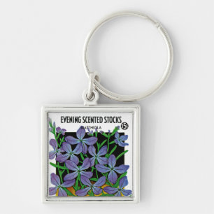 Evening Scented Stocks Key Ring