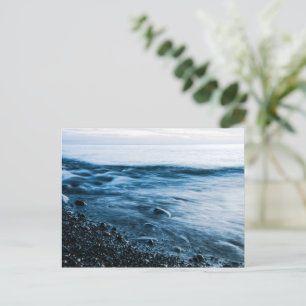 Evening sea postcard