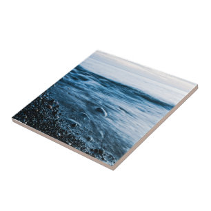 Evening sea tile