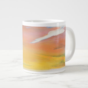 Evening seascape large coffee mug