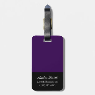 Evening seascape luggage tag