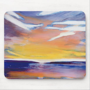 Evening seascape mouse mat