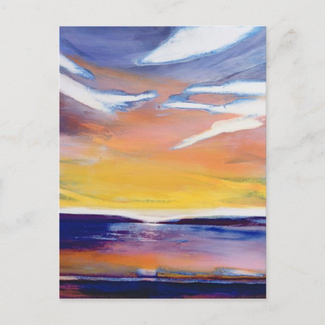 Evening seascape postcard (Front)