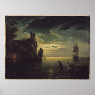 Evening Seascape Poster