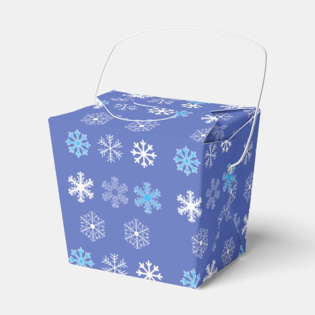 Evening Snowflake Favour Box (Front Side)