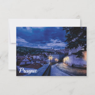 Evening street in Prague