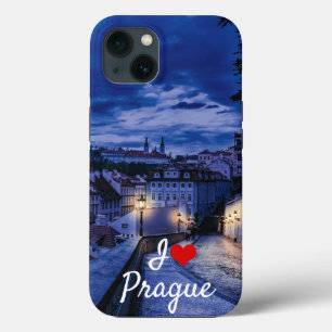 Evening street in Prague iPhone 13 Case