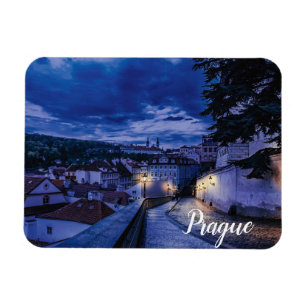 Evening street in Prague Magnet