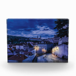 Evening street in Prague Photo Block