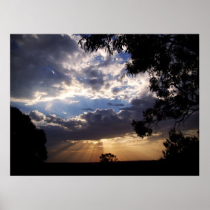 EVENING SUNRAYS Poster
