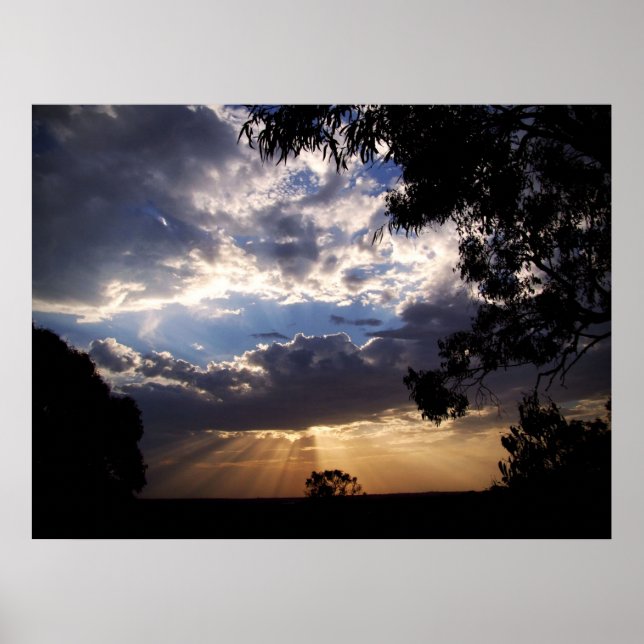 EVENING SUNRAYS Poster (Front)