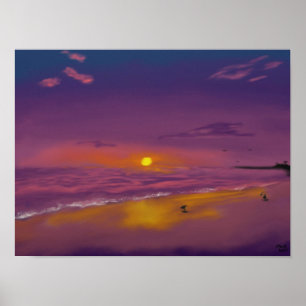 Evening Sunset (Alt version) Poster