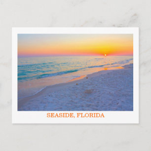 Evening Sunset on the Beach in Florida postcard