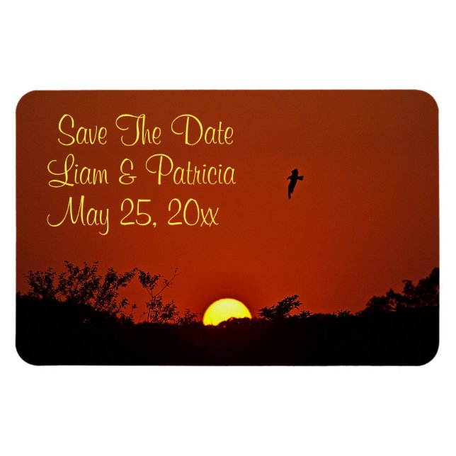 Evening Sunset Save The Date Magnet (Horizontal)