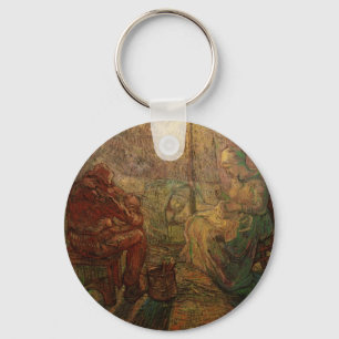 Evening - The Watch by Vincent van Gogh Key Ring