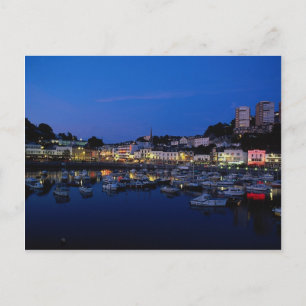 Evening, Torquay, U.K. Postcard