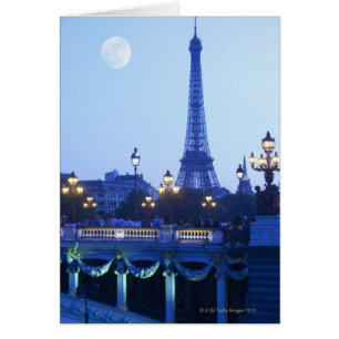 Evening View of Eiffel Tower