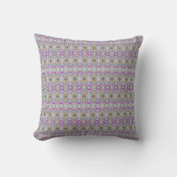 Evenly Balanced Purple and Grey Pattern Throw Pill