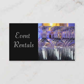 Event and Party Supplies Rental Business Card