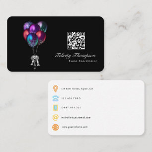 Event Coordinator QR Code Business Card