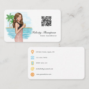 Event Coordinator QR Code Business Card