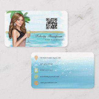 Event Coordinator QR Code Business Card