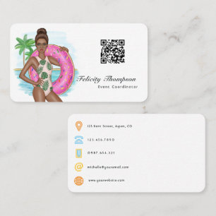 Event Coordinator QR Code Business Card
