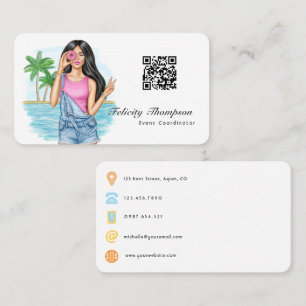 Event Coordinator QR Code Business Card