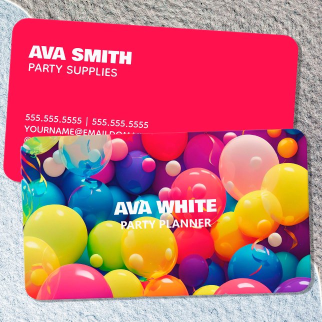 Event Decor Ballon Business Card (Event Decor Ballon Business Cards)