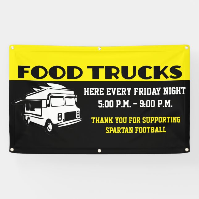 Event Fundraiser Food Trucks Banner (Horizontal)