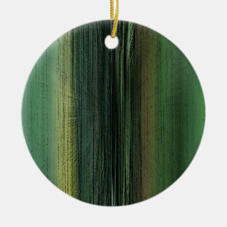 Event Horizon 6711 - Green Abstract Art Ceramic Tree Decoration