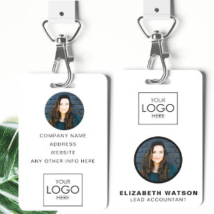 Event ID Customised Lanyard Name Tag With Photo Badge