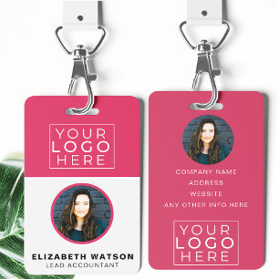 Event ID Customised Lanyard Name Tag With Photo Badge