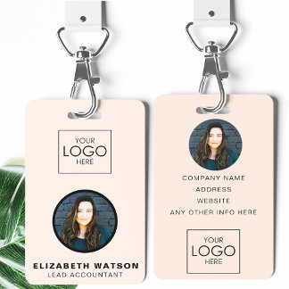 Event ID Customised Lanyard Name Tag With Photo Badge