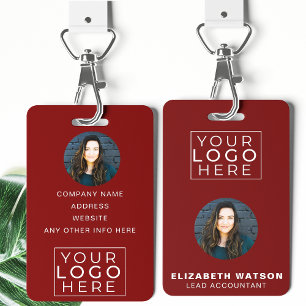 Event ID Customised Lanyard Name Tag With Photo Badge