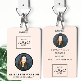 Event ID Customised Lanyard Name Tag With Photo ID Badge